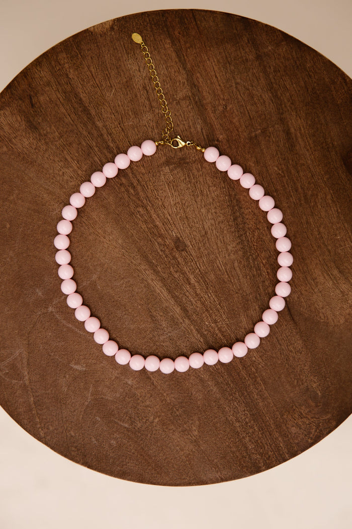 Ketting beaded pink - Bij Keesje - Bij Keesje - accessoires