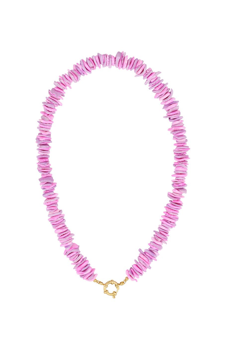 Ketting seashell fuchsia - Bij Keesje - Bij Keesje