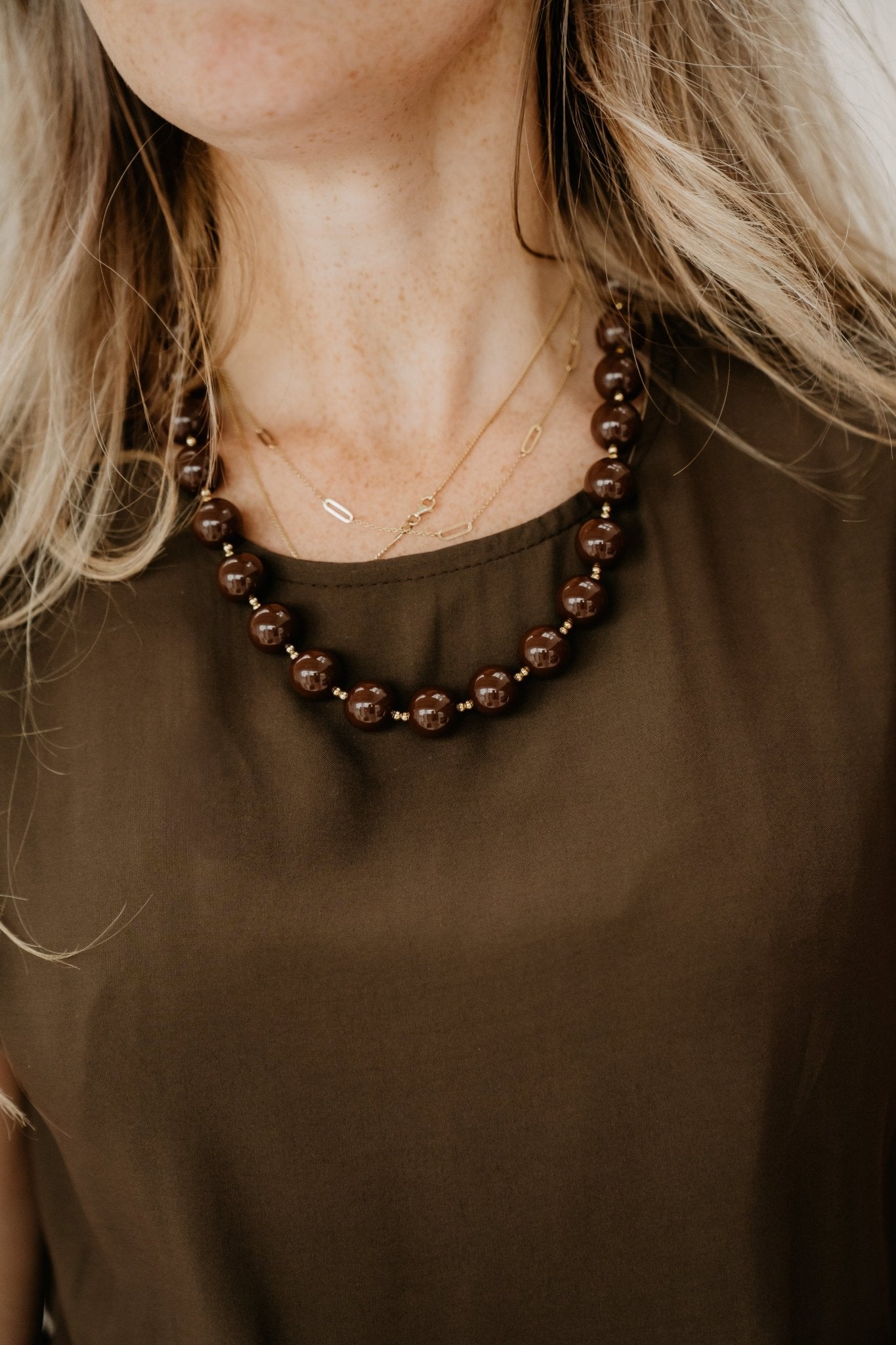 Ketting/bag strap Bruin 8411 - Bij Keesje - Bij Keesje - accessoires