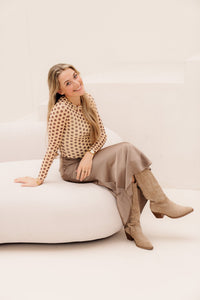 Kiana Mesh top stippen - Bij Keesje - Bij Keesje - top