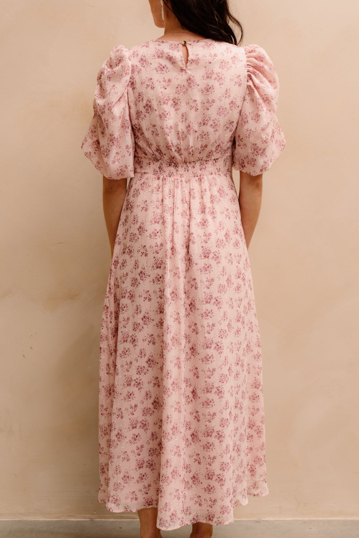 Kikka chiffon flower dress rose - Bij Keesje - Neo Noir - Jurk