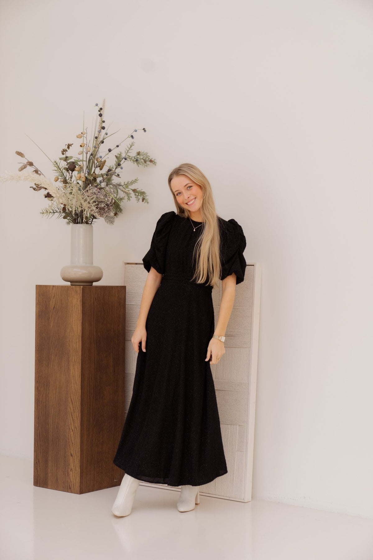 Kikka glitz dress black - Bij Keesje - Neo Noir