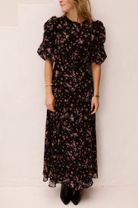 Kikka Mini Flower Dress Black - Bij Keesje - Neo Noir - Jurk