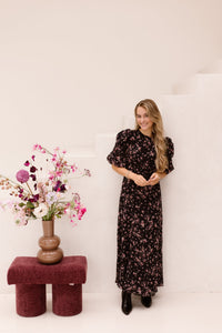 Kikka Mini Flower Dress Black - Bij Keesje - Neo Noir - Jurk