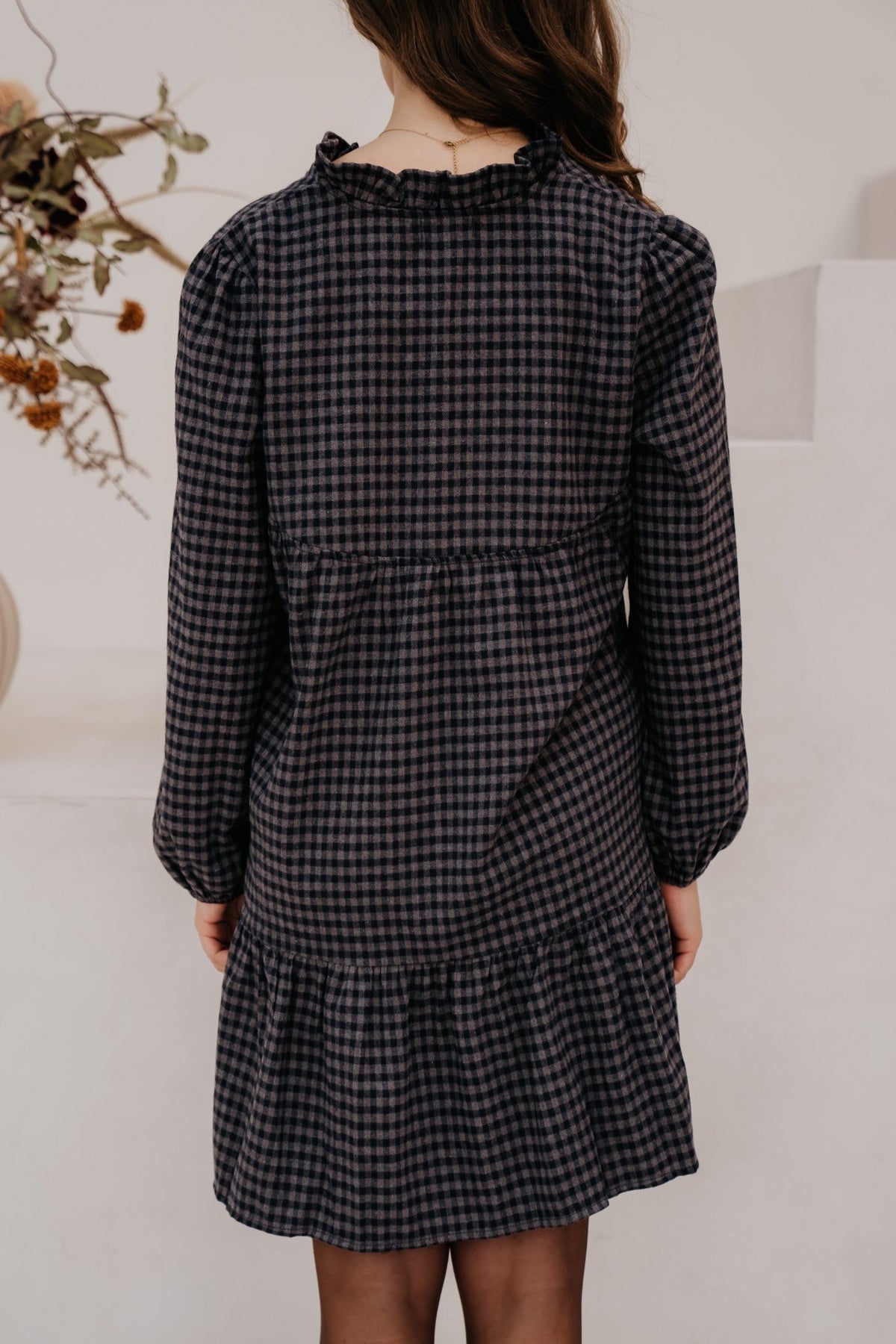 Kikki check dress blue - Bij Keesje - Bij Keesje - Jurk