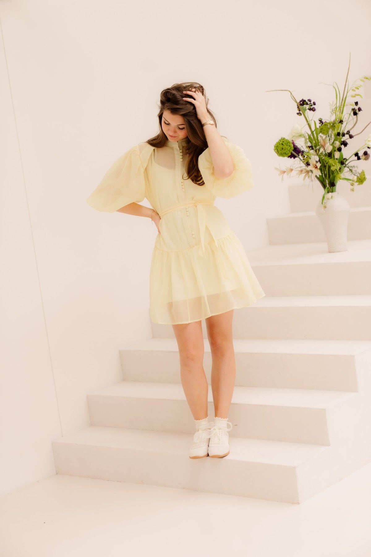 Kikki dress yellow - Bij Keesje - Bij Keesje - Jurk