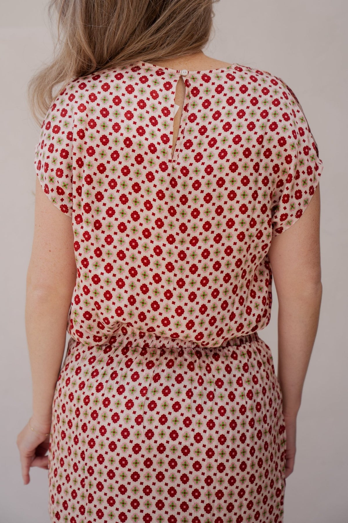 Kila print top ecru - Bij Keesje - Ange - Top