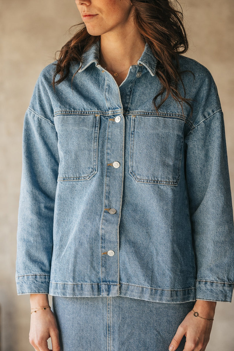 Kim denim jacket vintage blue NN - Bij Keesje