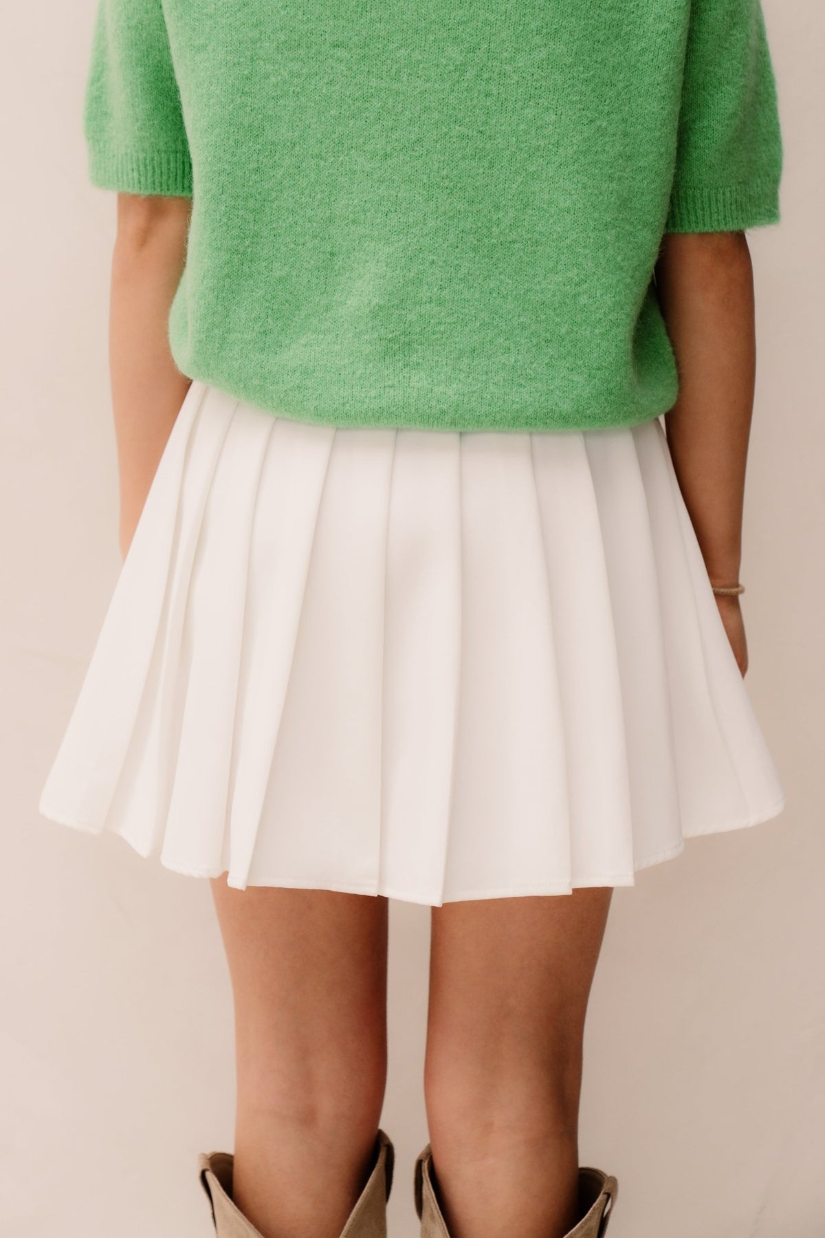 Kimmy plooirok wit - Bij Keesje - Bij Keesje - Rok