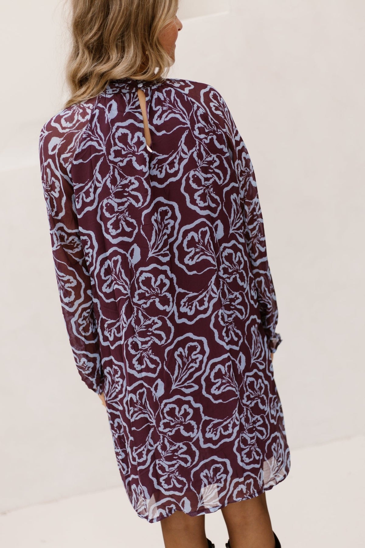 Kira Jurk Print Purple Blue - Bij Keesje - Bij Keesje - Jurk