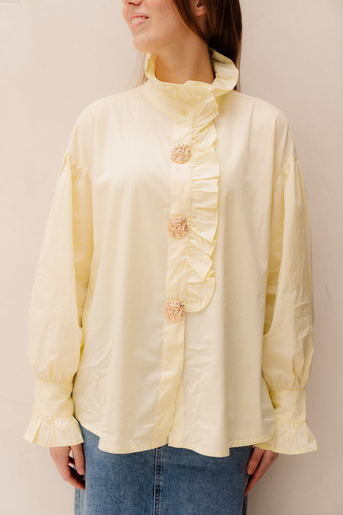 Kirsta Blouse Geel - Bij Keesje - Bij Keesje - Blouse