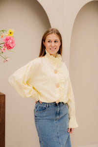 Kirsta Blouse Geel - Bij Keesje - Bij Keesje - Blouse