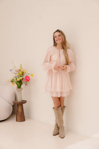 Klaartje jurk roze - Bij Keesje - Bij Keesje - Jurk