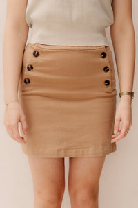 Klaasje Skirt Camel - Bij Keesje - Bij Keesje - rok