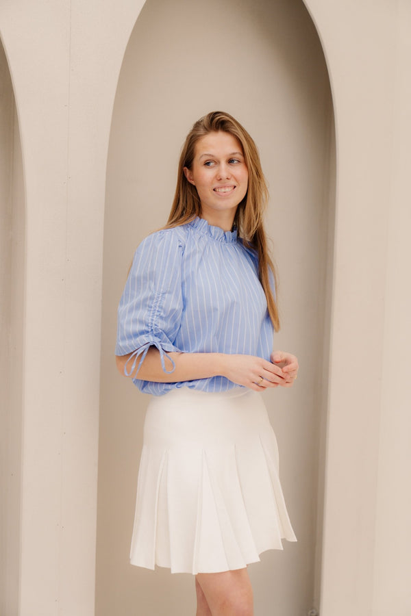 Klara Plooirokje Wit - Bij Keesje - Bij Keesje - Rokken