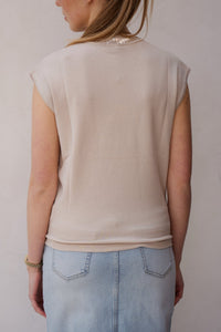 Knit top sand 26392 - Bij Keesje - Smashed Lemon - Top
