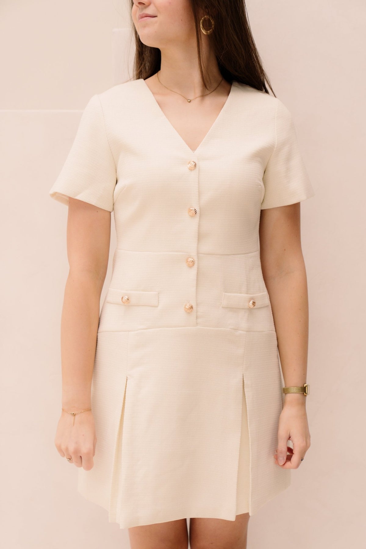 Koosje jurk beige - Bij Keesje - Bij Keesje - Jurk