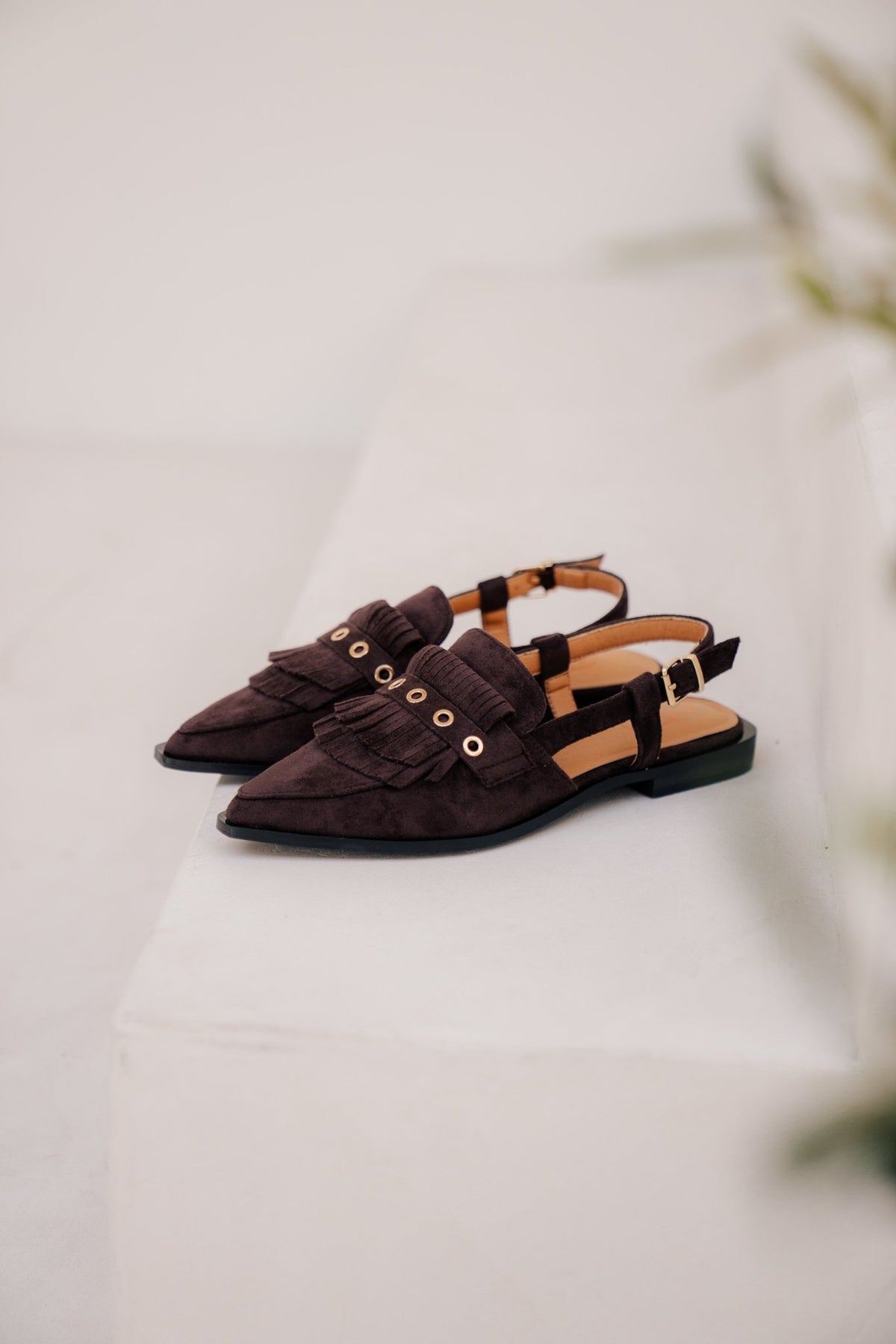 Kopenhagen slingback dk brown - Bij Keesje - Shoecolate - Schoenen