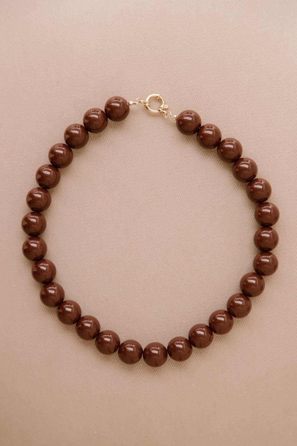 Kralenketting bruin - Bij Keesje - Bij Keesje