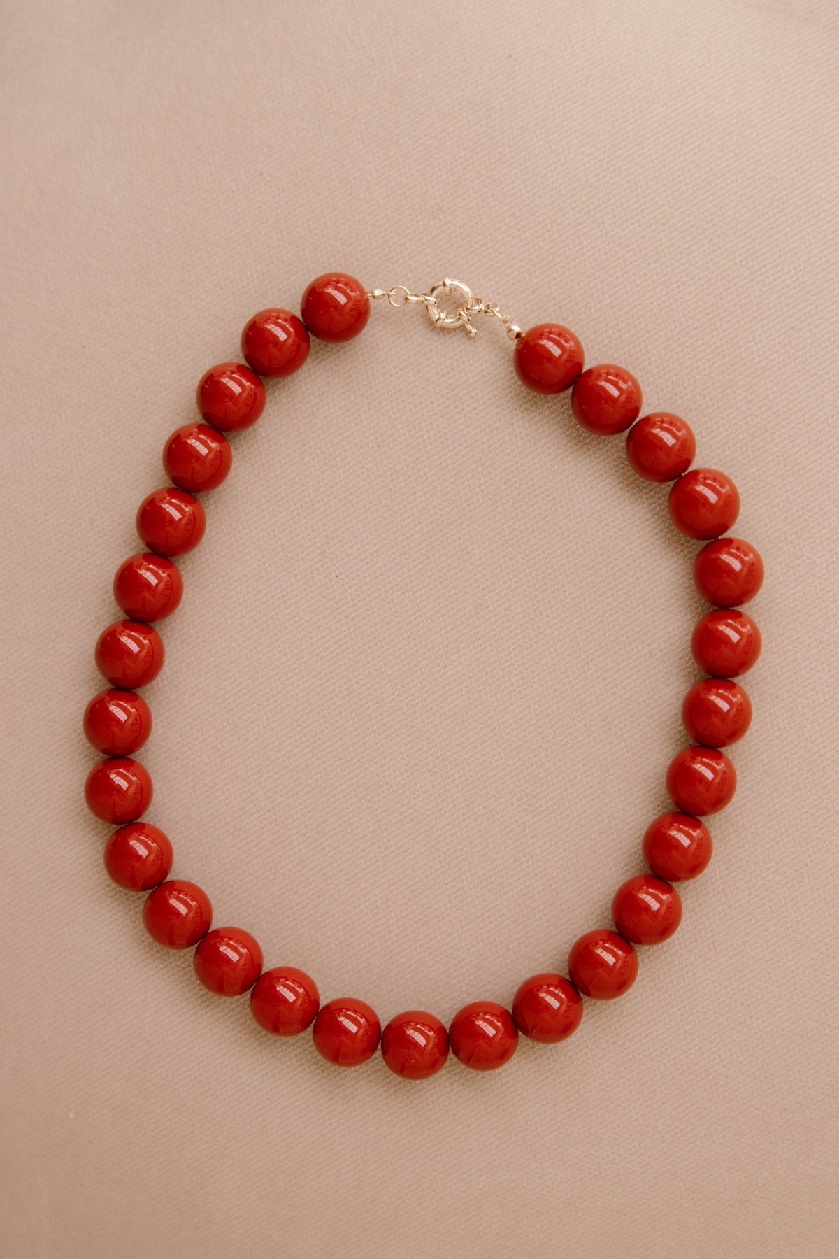 Kralenketting rood - Bij Keesje - Bij Keesje