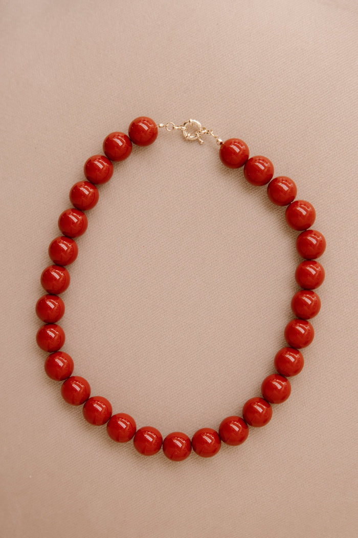 Kralenketting rood - Bij Keesje - Bij Keesje