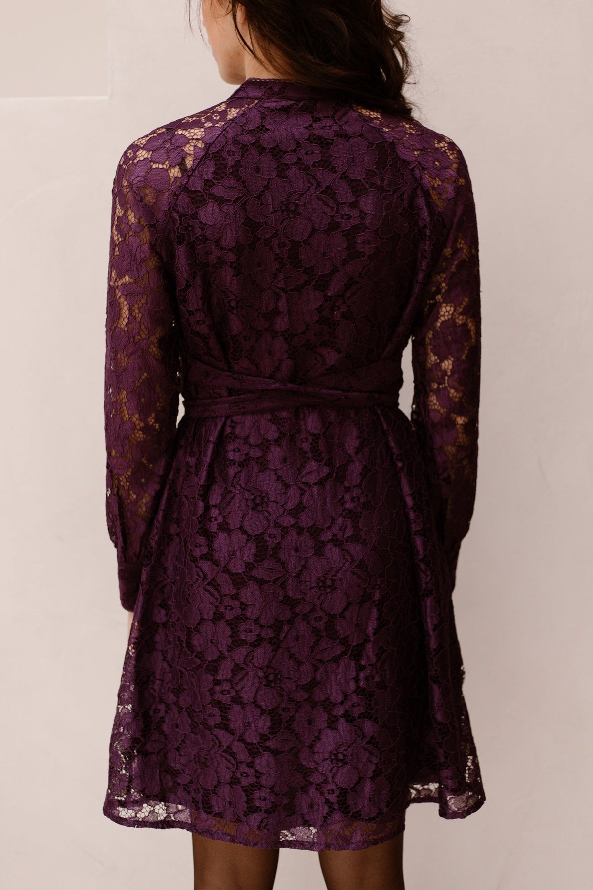 Lace dress purple - Bij Keesje - Bij Keesje
