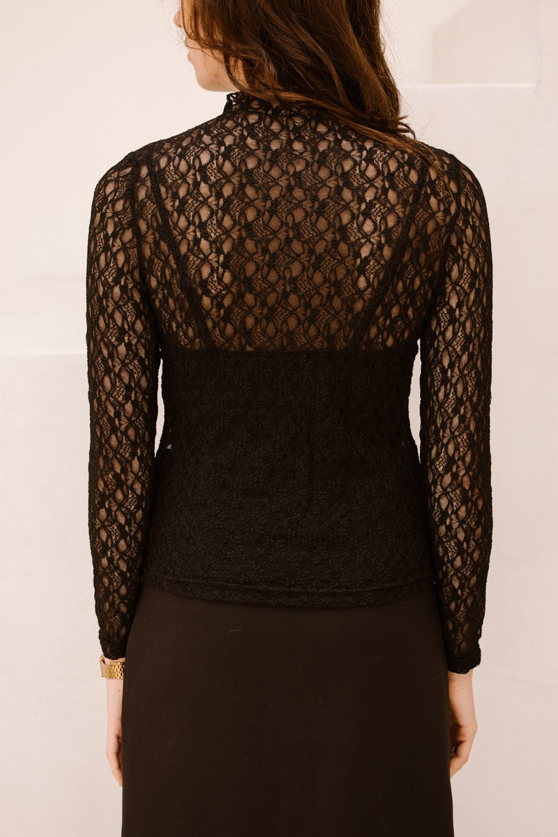 Lace top black - Bij Keesje - Bij Keesje