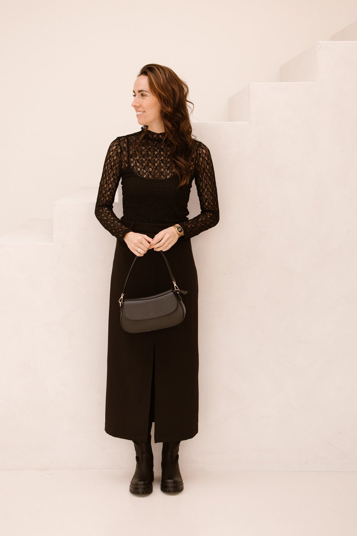 Lace top black - Bij Keesje - Bij Keesje