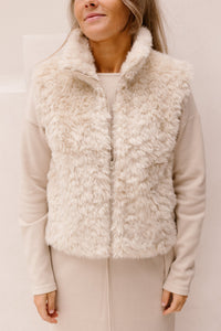 Laluna gilet sand - Bij Keesje - G-maxx - gilet