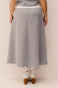 LanceCC Pleat Skirt Grey - Melange - Bij Keesje - Co'couture - Rokken