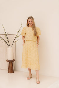 Lara skirt light yellow - Bij Keesje - Bij Keesje - Rok