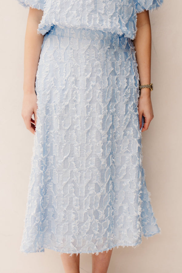 Lara skirt lightblue - Bij Keesje - Bij Keesje - Rok