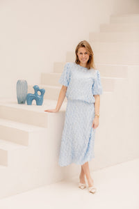 Lara skirt lightblue - Bij Keesje - Bij Keesje - Rok