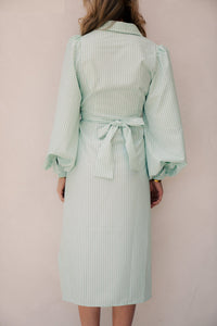 Larah dress stripe green - Bij Keesje - Bij Keesje - Jurk
