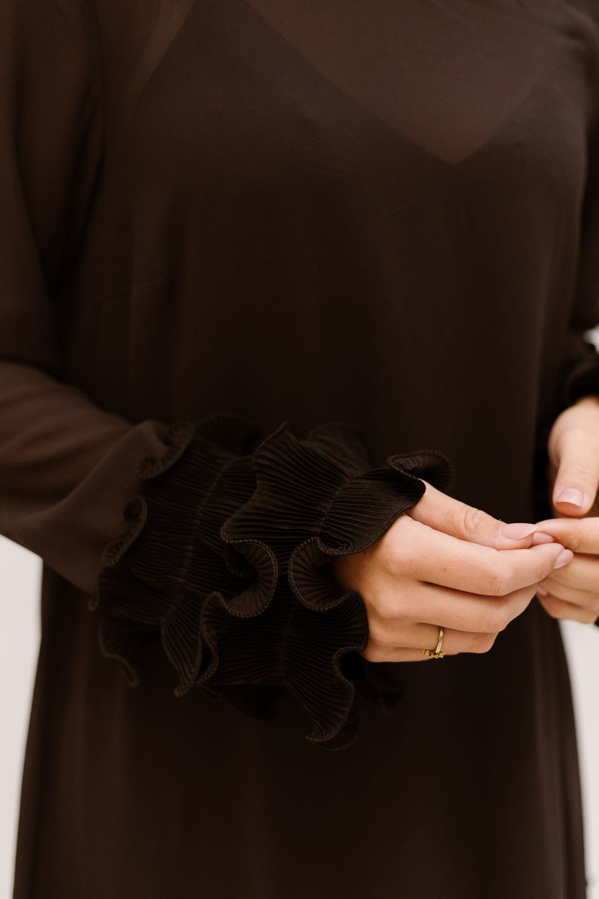Latania Dress Chocolate - Bij Keesje - Noella - Jurk