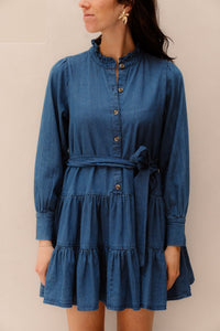Latifana denim dress blue - Bij Keesje - Neo Noir - Jurk