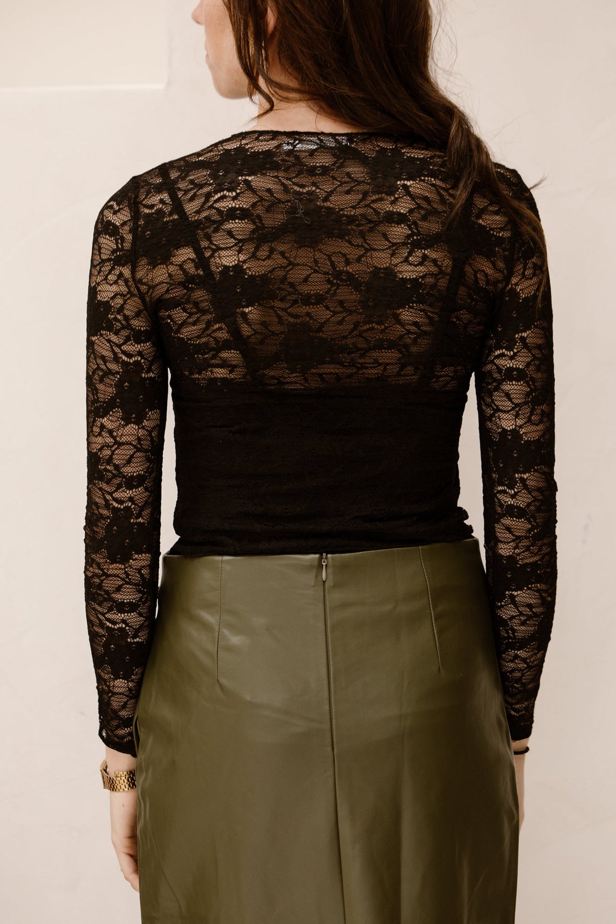 Laura lace top zwart - Bij Keesje - Bij Keesje