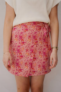 Lavinia Skirt Blush Peach/Bright Pink - Bij Keesje - FLURESK - Rok