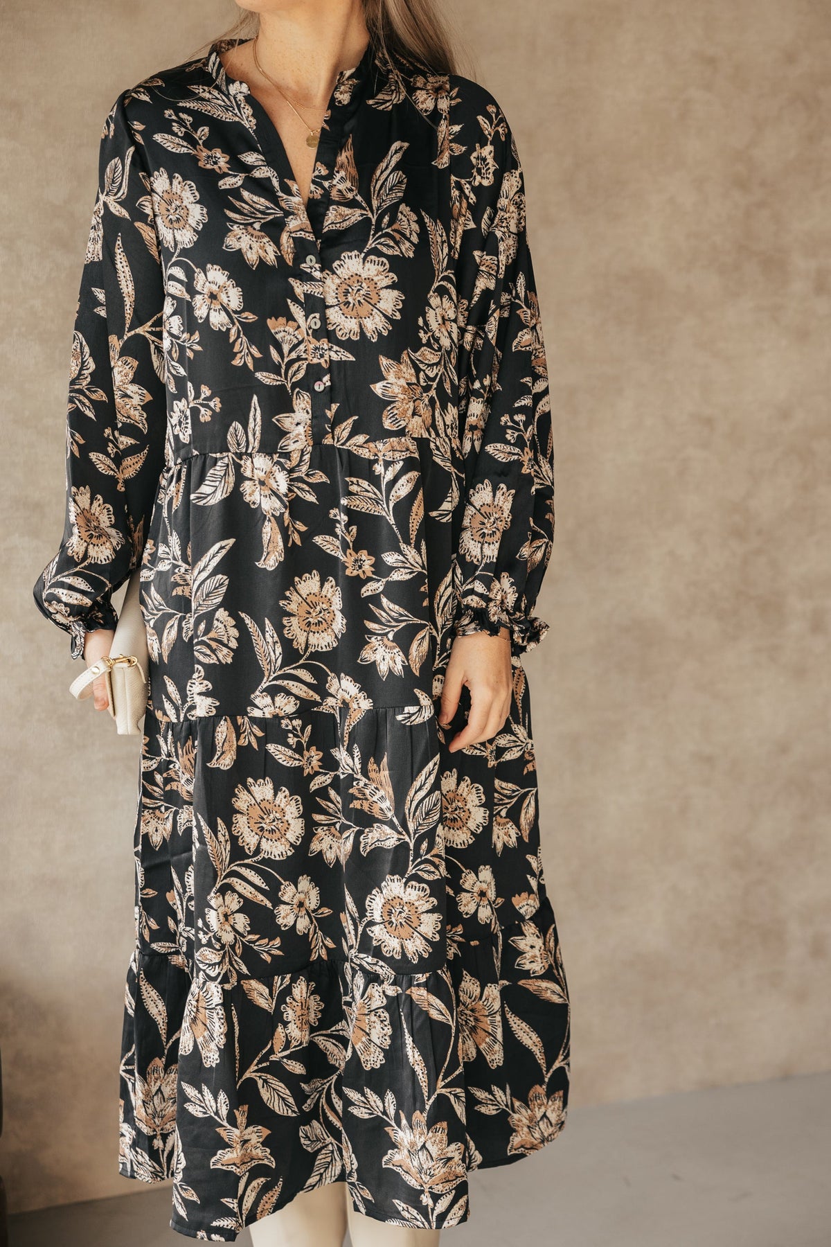 Layli canvas flower dress - Bij Keesje