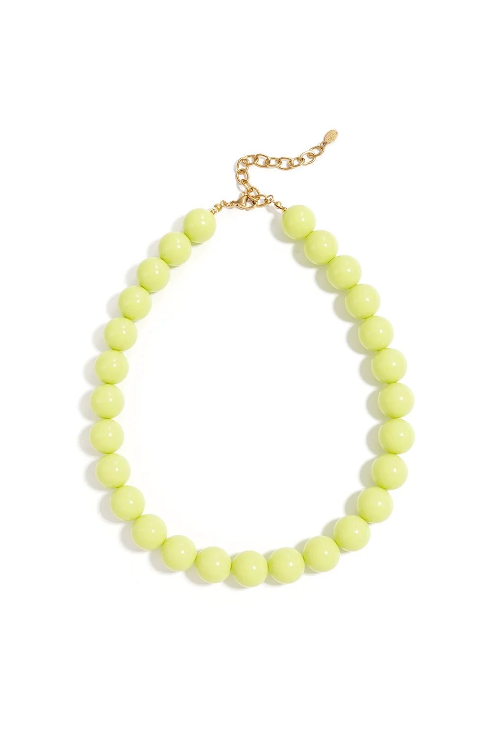 Leah ketting beaded lichtgeel - Bij Keesje - Bij Keesje - accessoires