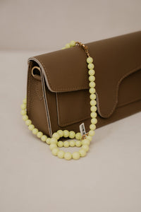 Leah ketting beaded lichtgeel - Bij Keesje - Bij Keesje - accessoires