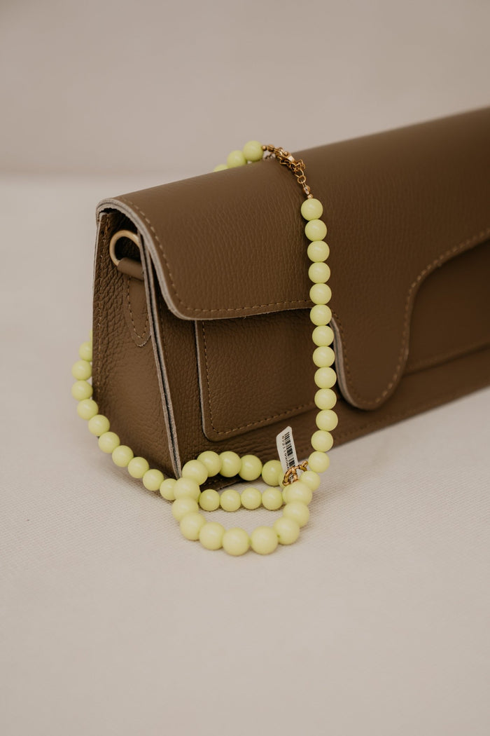 Leah ketting beaded lichtgeel - Bij Keesje - Bij Keesje - accessoires