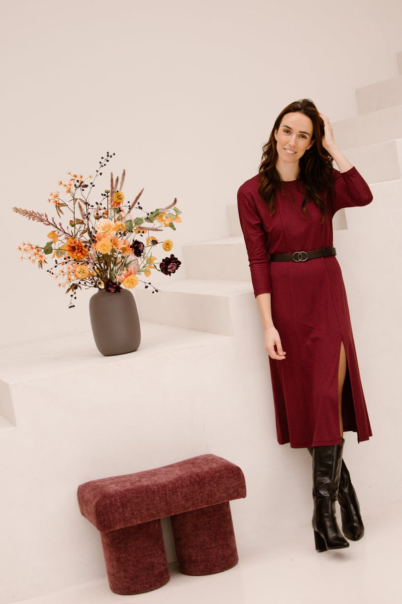 Lecce dress bordeaux - Bij Keesje - Amelie & Amelie