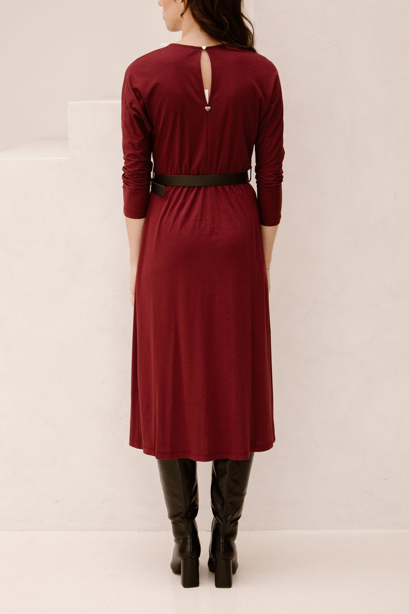 Lecce dress bordeaux - Bij Keesje - Amelie & Amelie