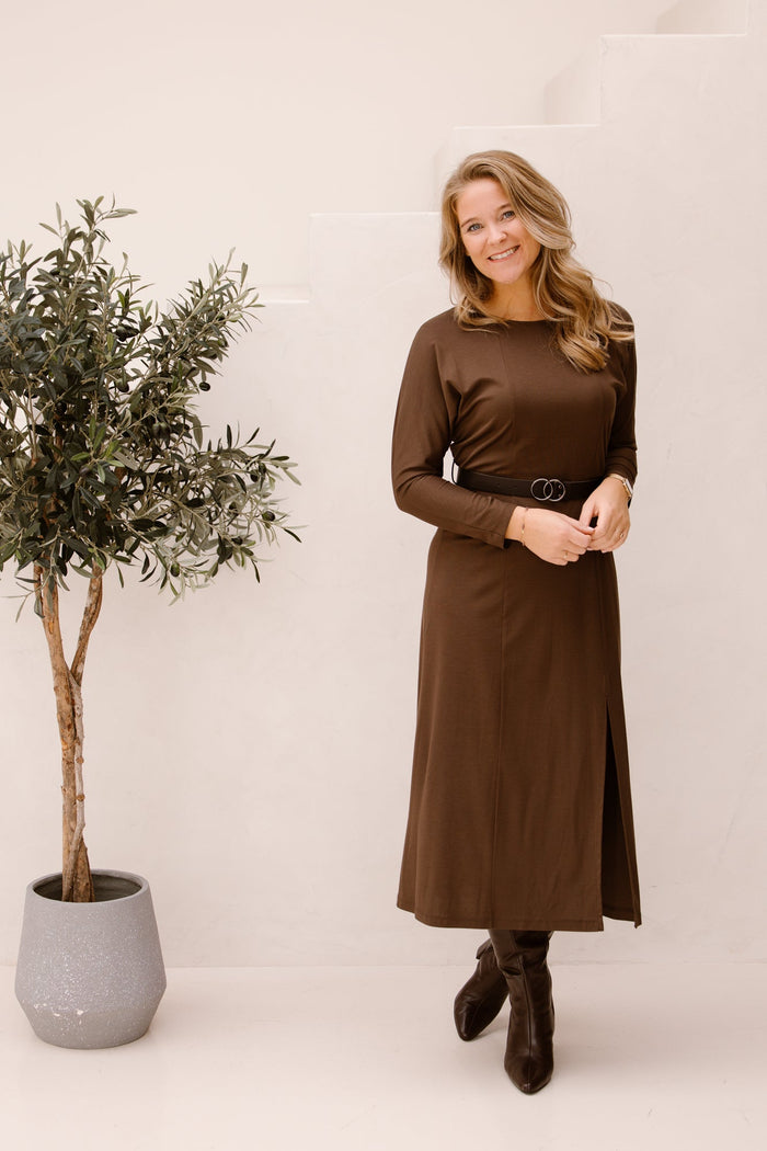 Lecce dress choco - Bij Keesje - Amelie & Amelie