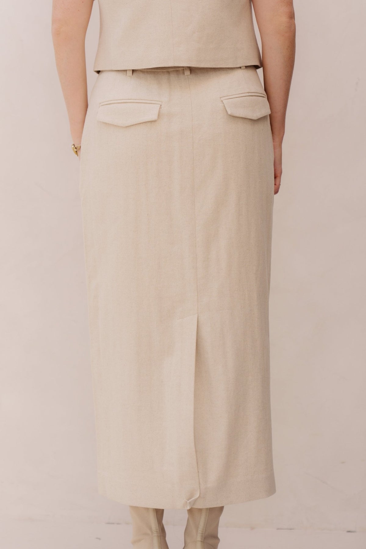 LeenaCC linen floor skirt - Bij Keesje - Co'couture - Rok