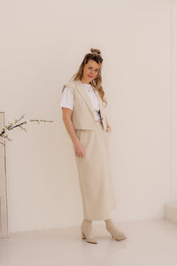 LeenaCC linen floor skirt - Bij Keesje - Co'couture - Rok