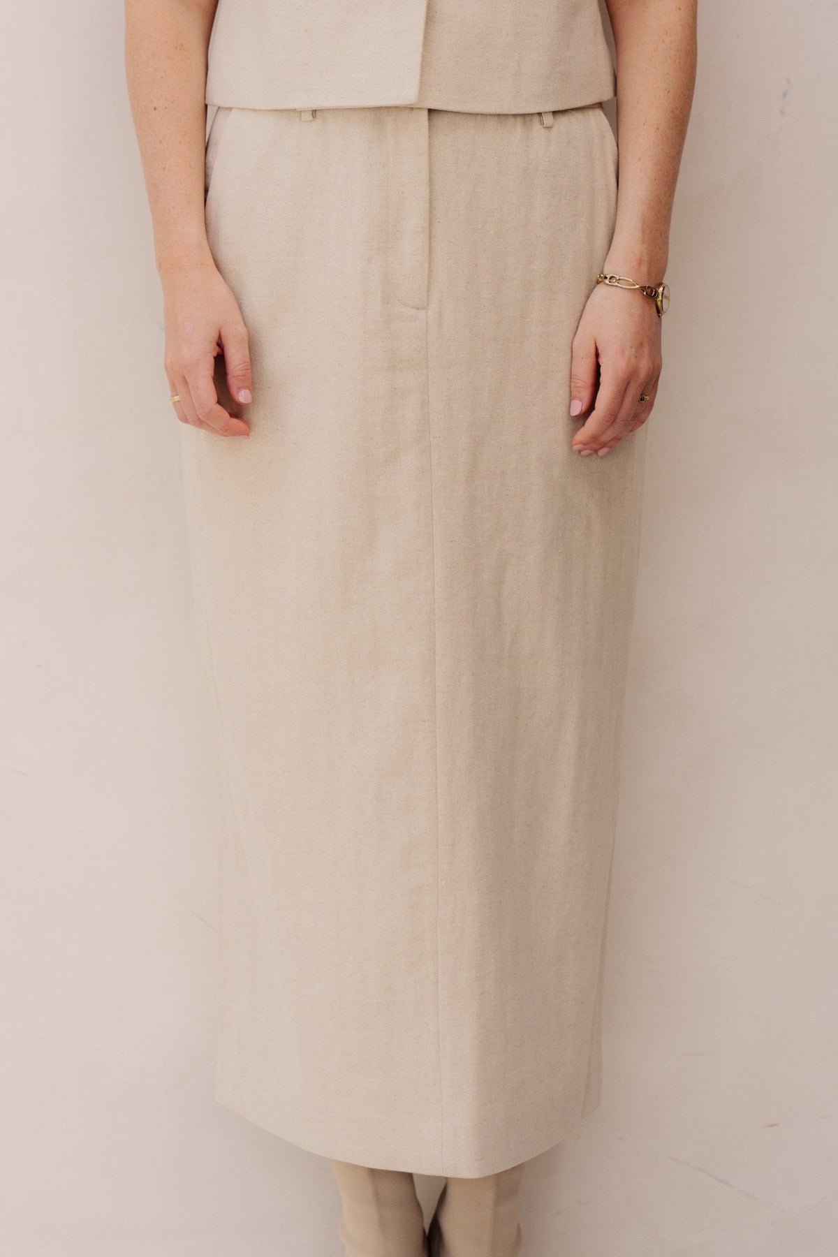 LeenaCC linen floor skirt - Bij Keesje - Co'couture - Rok