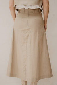 LeilaCC Anya Pleat Skirt Bisquit - Bij Keesje - Co'couture - Rokken
