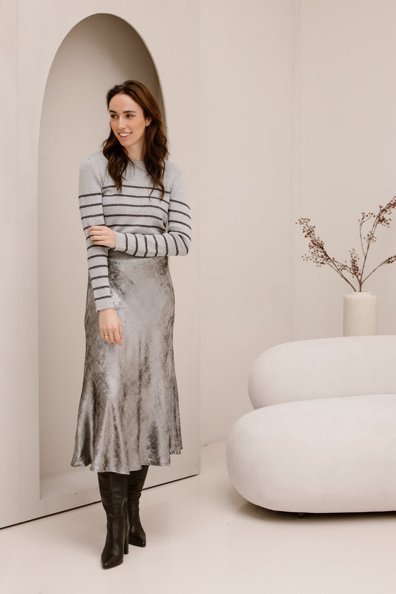 Leluxie gris clair trui - Bij Keesje - Ange